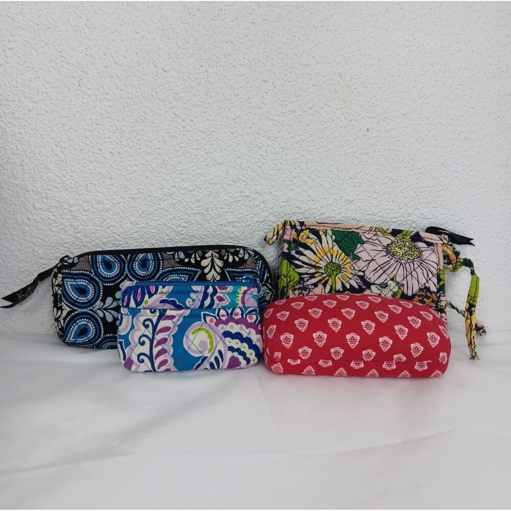 Vera Bradley Mixed Lot Hard Eyeglass Case Coin Purse Makeup Bag Travel Bag